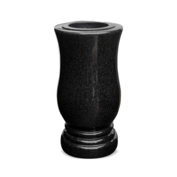 Kamena vaza Crni granit, V4, 28×15 cm