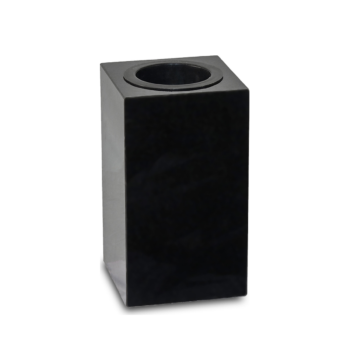 Kamena vaza Crni granit, 22x12x12 cm