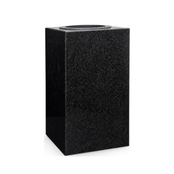 Kamena vaza Crni granit, 25 × 14 × 14 cm