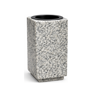 Kamena vaza Bianco Sardo, 22x12x12 cm